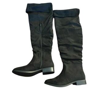 BellaMarie knee high black boots size 6 1/2